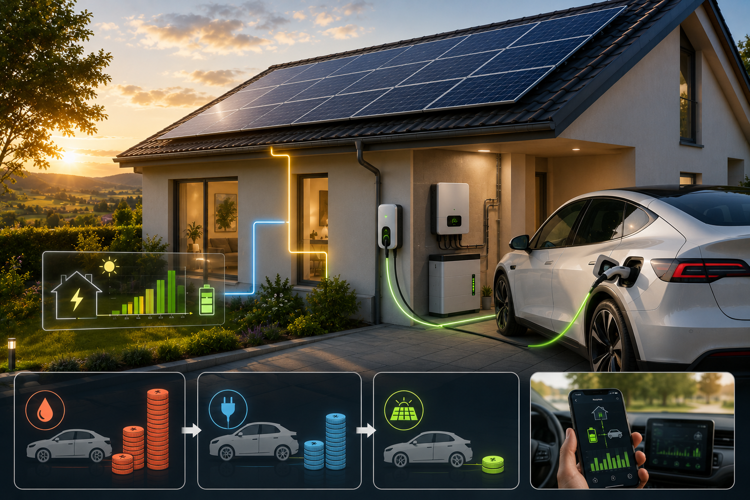 Auto elettrica e fotovoltaico: quanto si risparmia davvero