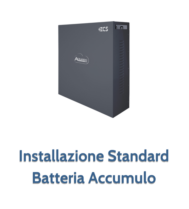 Batteria Solare - Installazione Standard Batteria d'Accumulo per Impianti Fotovoltaici