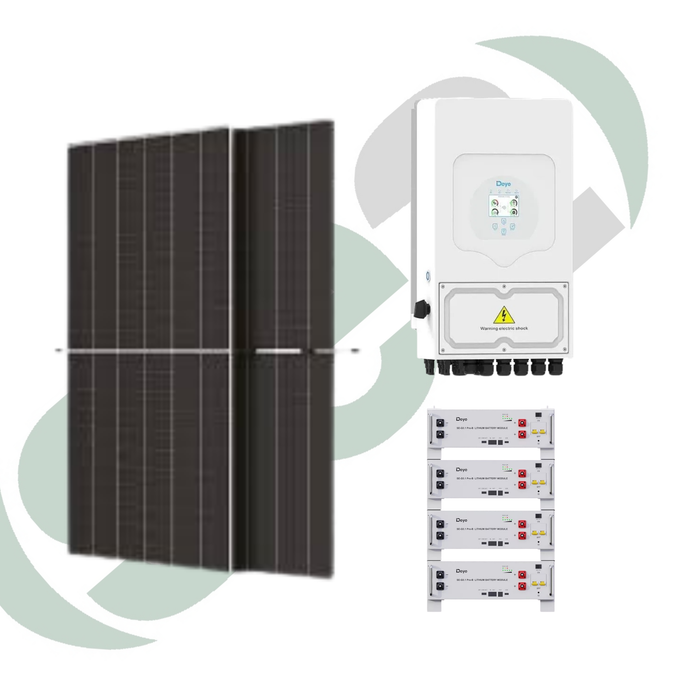Kit Impianto Fotovoltaico Deye con Moduli JA Solar da 3,0 a 20,0 kWp con Accumulo