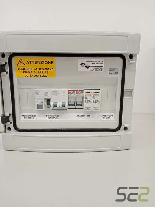 Quadro elettrico AC monofase per impianto fotovoltaico in cassetta stagna