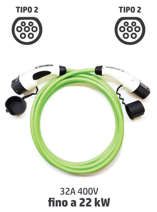 Cavo di Ricarica EV - CAVO DI RICARICA - TRIFASE -3PH CABLE-T2T2 5M-32A